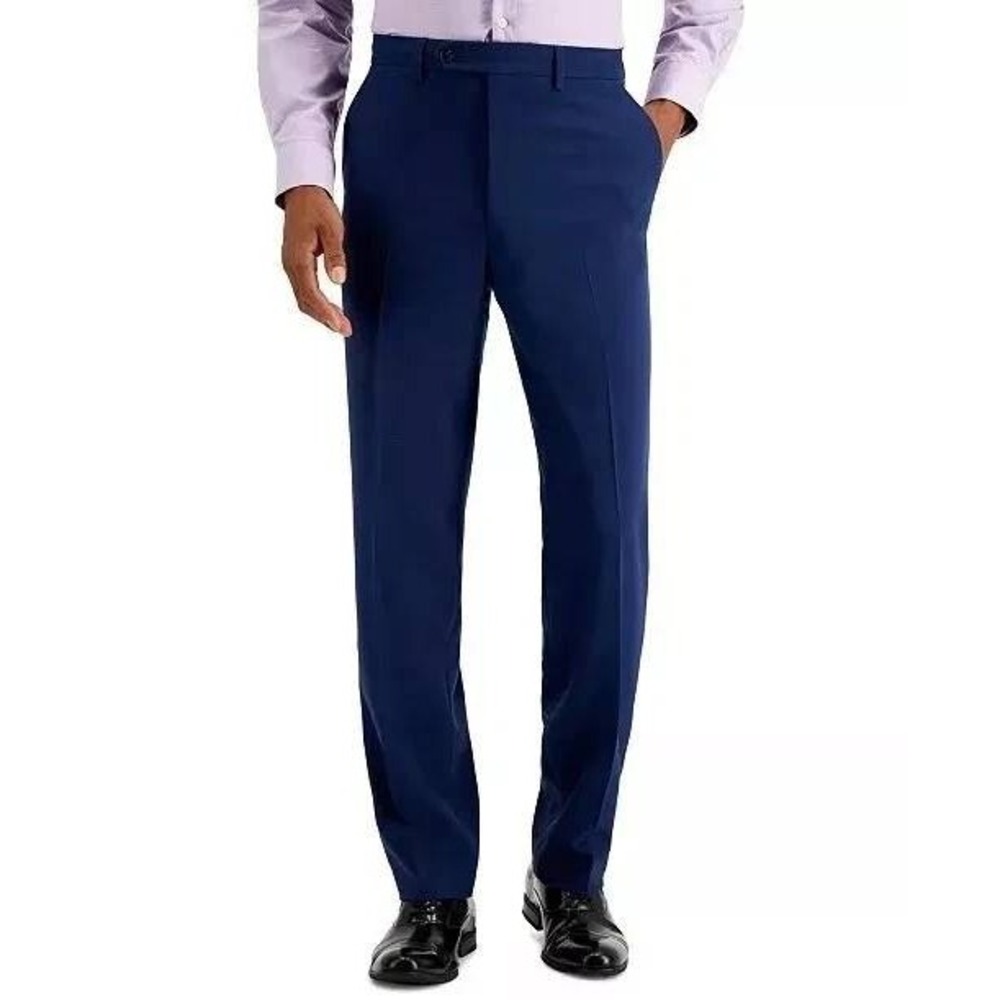 NWT Nautica Dress Pants Men's 32x30 Blue Active Stretch Straight Leg
